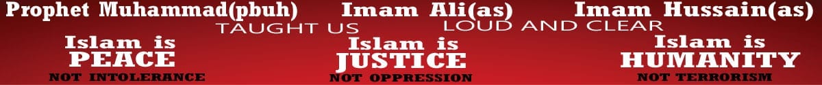 Islam is peace, islam is justice, islam is humanity